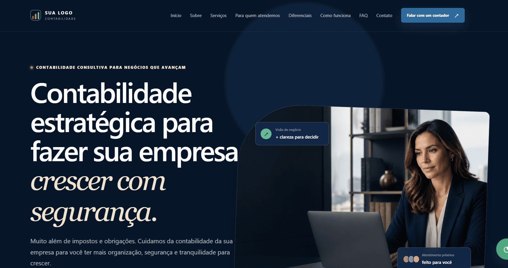 Site demonstrativo de contabilidade estratégica