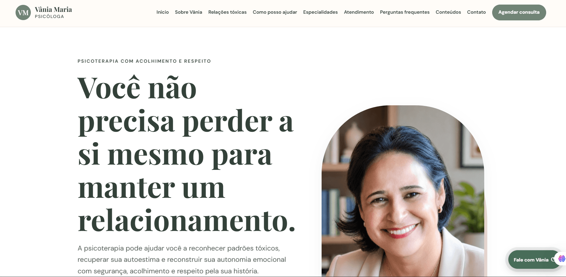 Site demonstrativo de psicologia